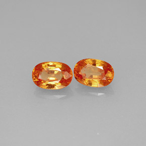  ct natürliche orangefarbener Spessartin-Edelsteine, Oval Schliff, VS