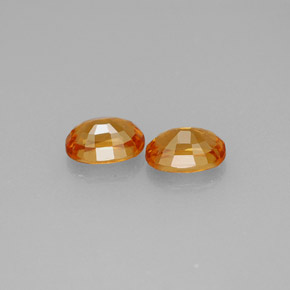  ct natürliche orangefarbener Spessartin-Edelsteine, Oval Schliff, VS