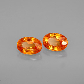  ct natürliche orangefarbener Spessartin-Edelsteine, Oval Schliff, VS