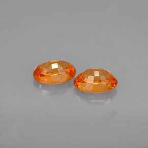  ct natürliche orangefarbener Spessartin-Edelsteine, Oval Schliff, VS
