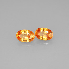  ct natürliche orangefarbener Spessartin-Edelsteine, Oval Schliff, VS