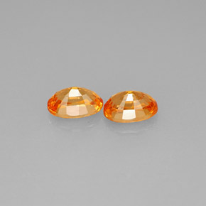  ct natürliche orangefarbener Spessartin-Edelsteine, Oval Schliff, VS