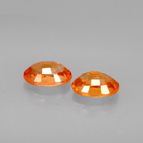  ct natürliche orangefarbener Spessartin-Edelsteine, Oval Schliff, VS