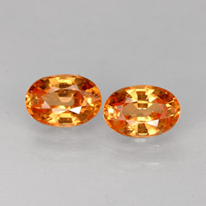  ct natürliche orangefarbener Spessartin-Edelsteine, Oval Schliff, VVS-VS