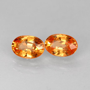  ct natürliche orangefarbener Spessartin-Edelsteine, Oval Schliff, VVS-VS