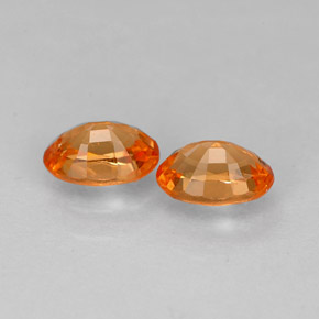  ct natürliche orangefarbener Spessartin-Edelsteine, Oval Schliff, VVS-VS