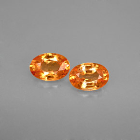  ct natürliche Orange Spessartit-Garn-Edelsteine, Oval Schliff, VS