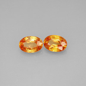  ct natürliche orangefarbener Spessartin-Edelsteine, Oval Schliff, VS