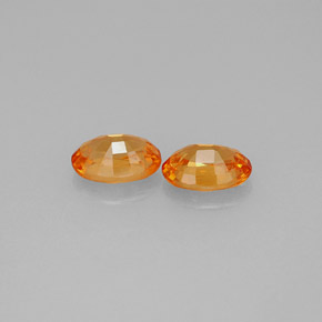  ct natürliche orangefarbener Spessartin-Edelsteine, Oval Schliff, VS