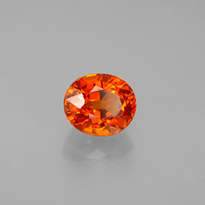 1,37 ctw natürlicher orangefarbener Spessartin, Oval Schliff, VVS