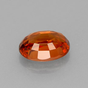 1,26 ctw natürlicher orangefarbener Spessartin, Oval Schliff, VVS