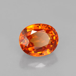 1,43 ctw natürlicher orangefarbener Spessartin, Oval Schliff, VVS-VS