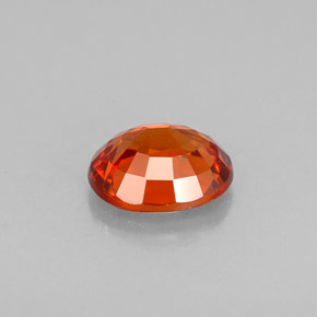 1,08 ctw natürlicher orangefarbener Spessartin, Oval Schliff, VS