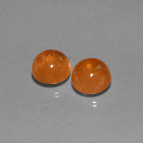  ct natürliche orangefarbener Spessartin-Edelsteine, Transparent, Transparent / Lichtdurchlässig