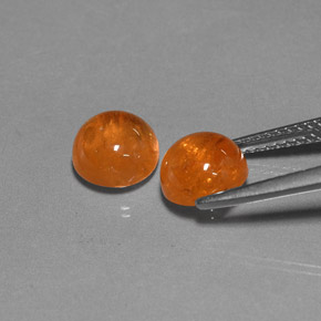  ct natürliche orangefarbener Spessartin-Edelsteine, Transparent, Transparent / Lichtdurchlässig