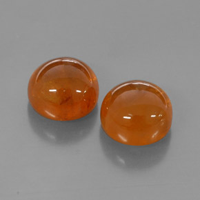  ct natürliche orangefarbener Spessartin-Edelsteine, Transparent, Transparent / Lichtdurchlässig