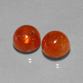  ct natürliche orangefarbener Spessartin-Edelsteine, Transparent, Transparent / Lichtdurchlässig