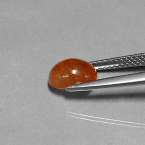 2,37 ctw natürlicher orangefarbener Spessartin, Transparent, Transparent / Lichtdurchlässig