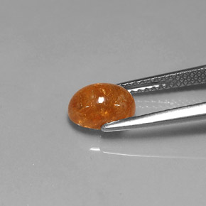 2,45 ctw natürlicher orangefarbener Spessartin, Transparent, Transparent / Lichtdurchlässig