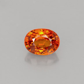 1,43 ctw natürlicher orangefarbener Spessartin, Oval Schliff, VVS-VS