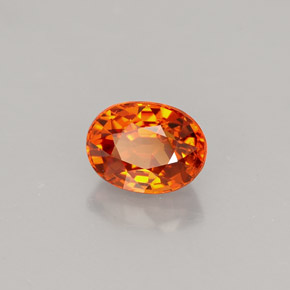 1,43 ctw natürlicher orangefarbener Spessartin, Oval Schliff, VVS-VS
