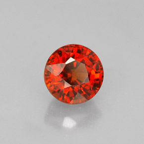 0,85 ctw natürlicher orangefarbener Spessartin, Rundschliff, VS