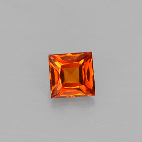 9,17 ctw natürlicher Mandarin-orange Spessartit-Garn, Quadrat, VVS