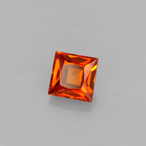 9,17 ctw natürlicher Mandarin-orange Spessartit-Garn, Quadrat, VVS