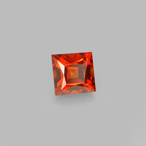 0,53 ctw natürlicher orangefarbener Spessartin, Quadrat, VVS