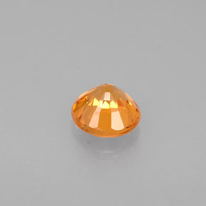 0,63 ctw natürlicher orangefarbener Spessartin, Rundschliff, VS-SI