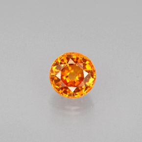 0,63 ctw natürlicher orangefarbener Spessartin, Rundschliff, VVS