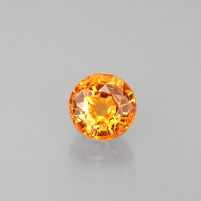 0,68 ctw natürlicher orangefarbener Spessartin, Rundschliff, VS