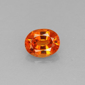0,94 ctw natürlicher orangefarbener Spessartin, Oval Schliff, VS-SI