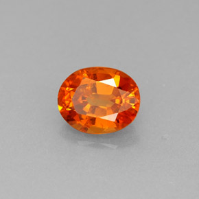 0,94 ctw natürlicher orangefarbener Spessartin, Oval Schliff, VS-SI