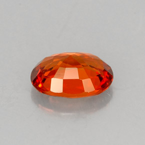 1,05 ctw natürlicher orangefarbener Spessartin, Oval Schliff, VS