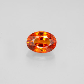 0,98 ctw natürlicher orangefarbener Spessartin, Oval Schliff, VVS-VS
