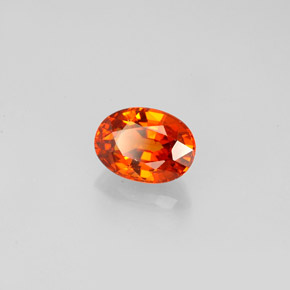 0,98 ctw natürlicher orangefarbener Spessartin, Oval Schliff, VVS-VS