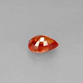 1,39 ctw natürlicher orangefarbener Spessartin, Birnenform, VS-SI