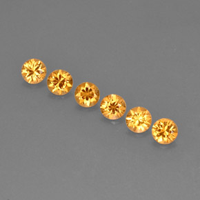  ct natürliche Orange Spessartit-Garn-Edelsteine, Rund Schliff, VVS-VS