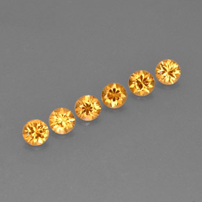  ct natürliche Orange Spessartit-Garn-Edelsteine, Rund Schliff, VVS-VS