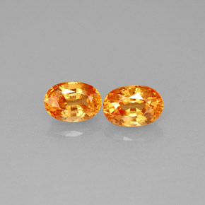  ct natürliche orangefarbener Spessartin-Edelsteine, Oval Schliff, VS-SI