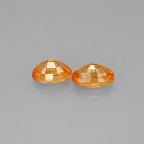  ct natürliche orangefarbener Spessartin-Edelsteine, Oval Schliff, VS-SI