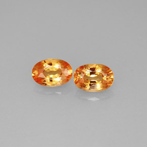  ct natürliche orangefarbener Spessartin-Edelsteine, Oval Schliff, VS