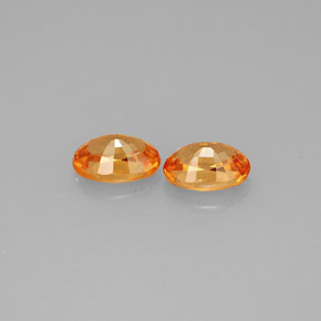  ct natürliche orangefarbener Spessartin-Edelsteine, Oval Schliff, VS