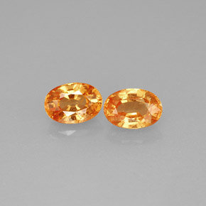  ct natürliche orangefarbener Spessartin-Edelsteine, Oval Schliff, VS