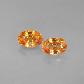  ct natürliche orangefarbener Spessartin-Edelsteine, Oval Schliff, VS