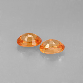  ct natürliche orangefarbener Spessartin-Edelsteine, Oval Schliff, VS