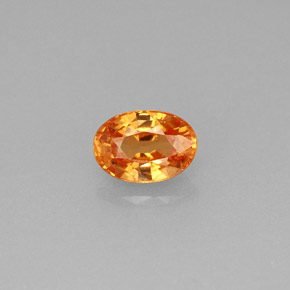 0,71 ctw natürlicher orangefarbener Spessartin, Oval Schliff, VS