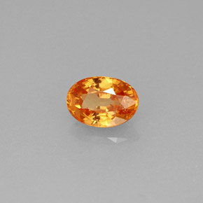 0,71 ctw natürlicher orangefarbener Spessartin, Oval Schliff, VS