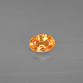 0,72 ctw natürlicher orangefarbener Spessartin, Oval Schliff, VS